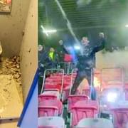Sparťanští fans řádili v Doosan Aréně jako smyslů zbavení