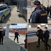 Policisté se samopaly obsadili nádraží
