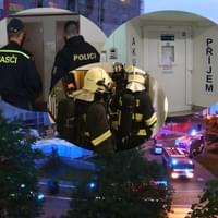 Tři policisté po požáru skončili v nemocnici