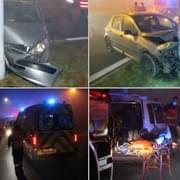 Vážná nehoda u Makra, řidička přehlédla kruháč
