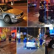 Nehoda v centru Plzně, viník z místa utekl