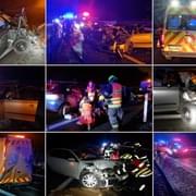Velmi vážná nehoda u Kyšic, do zasahujících u první nehody vletělo další vozidlo