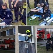 Při odpoledním požáru školy v Plzni byli zranění tři policisté