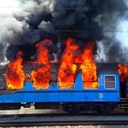 Požár vlaku v Plzni - stále aktualizujeme