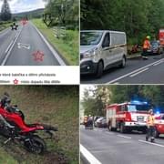 Tragická smrt dítěte při nehodě motocyklu - aktualizace