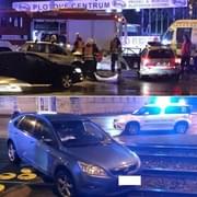 Noční nehody v Plzni - v kolejišti skončil opilec